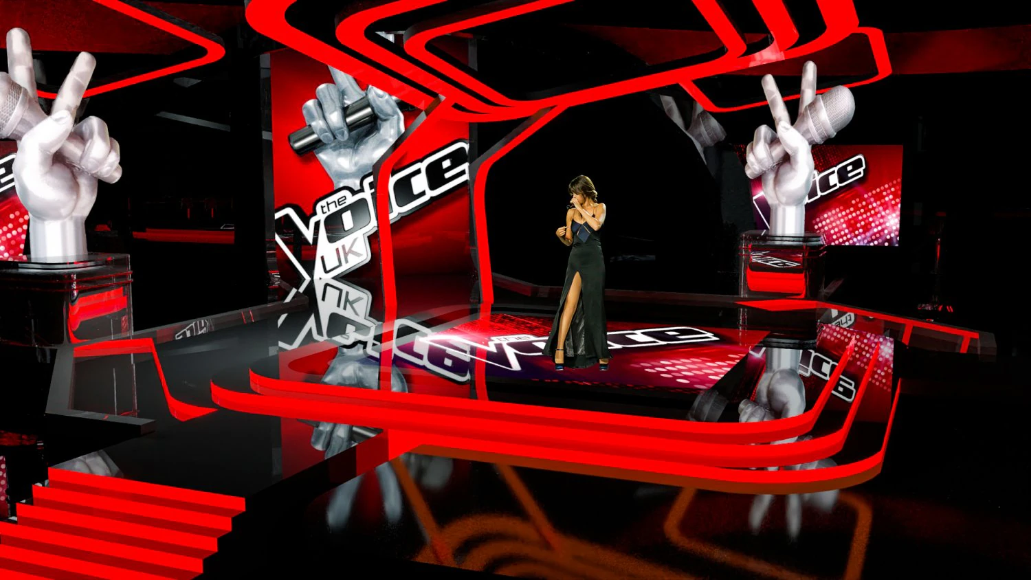 The Voice studio 3D Model .c4d .max .obj .3ds .fbx .stl .blend 