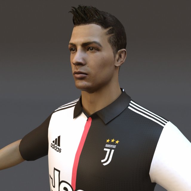 CR7 Cristiano Ronaldo 3D Model