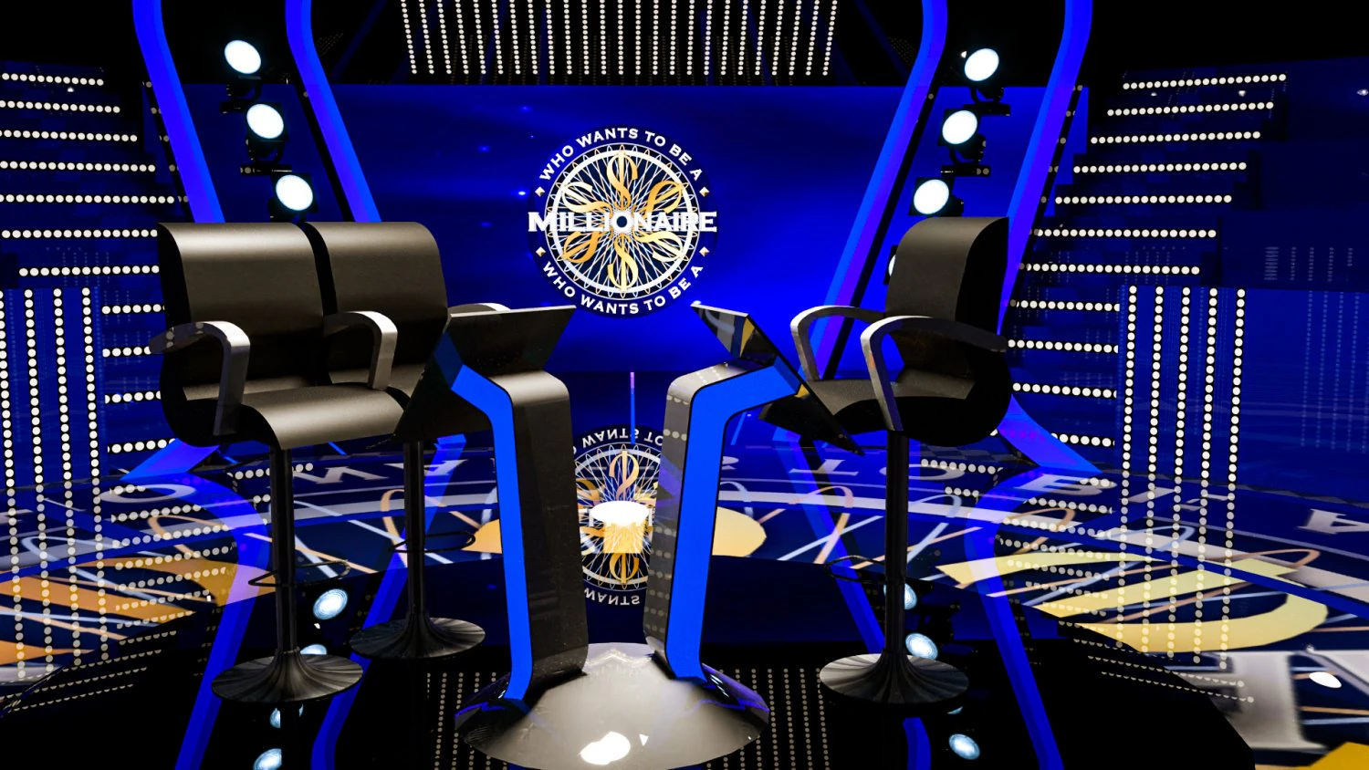 Millionaire Tv show 3D Model .c4d .max .obj .3ds .fbx .stl .blend 