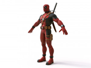 Deadpool 3D Model