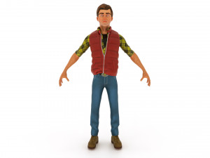 Cartoon male 3D Model