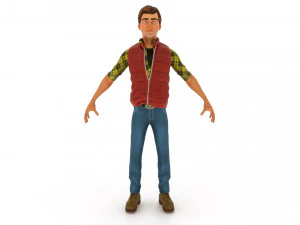 Cartoon male 3D Model