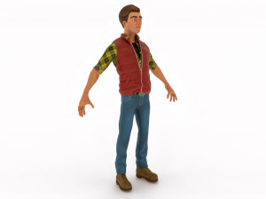 Cartoon male 3D Model