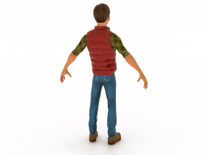 Cartoon male 3D Model