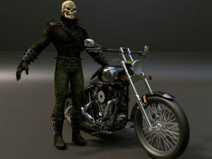Ghost Rider 3D Model