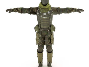 Special Force Soldier 3D Model