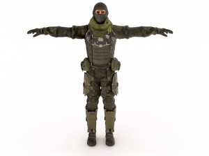 Special Force Soldier 3D Модель