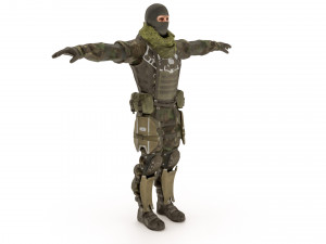Special Force Soldier 3D Модель
