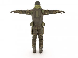 Special Force Soldier 3D Model
