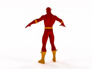 Flash Hero 3D Model