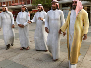 Arabische mannenpak 3D Model