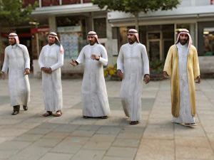Arab Men Pack 3D Model