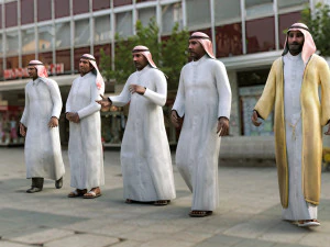 Arab Men Pack 3D Model