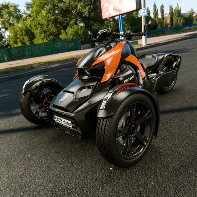 BRP Can-Am Ryker 900 3Dモデル .c4d .max .obj .3ds .fbx .stl .blend 