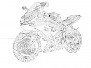 Suzuki Srad 750 3D Модель