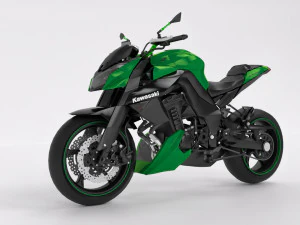 Kawasaki Z1000 3D Model