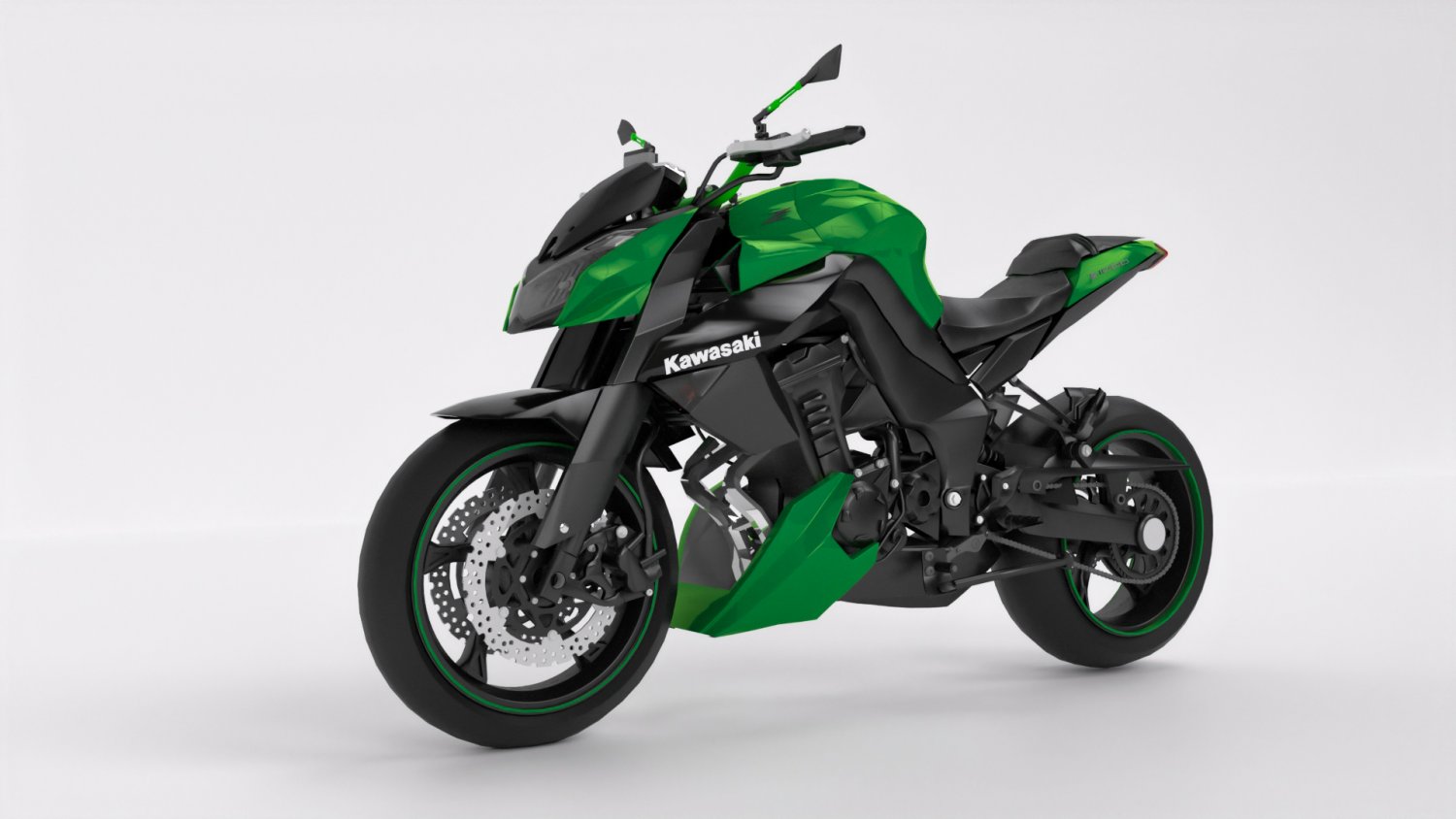 Kawasaki Z1000 3D Model in Motorcycle 3DExport