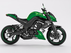 Kawasaki Z1000 Modelo 3D