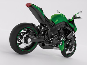 Kawasaki Z1000 Modelo 3D
