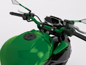 Kawasaki Z1000 Modelo 3D