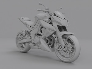 Kawasaki Z1000 Modelo 3D