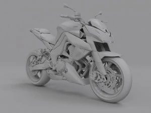 Kawasaki Z1000 3D Model