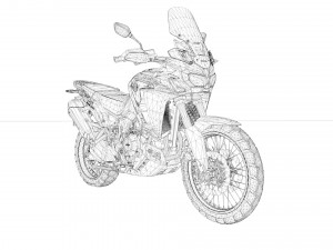 Honda CRF 1000L Africa Twin Model 3D