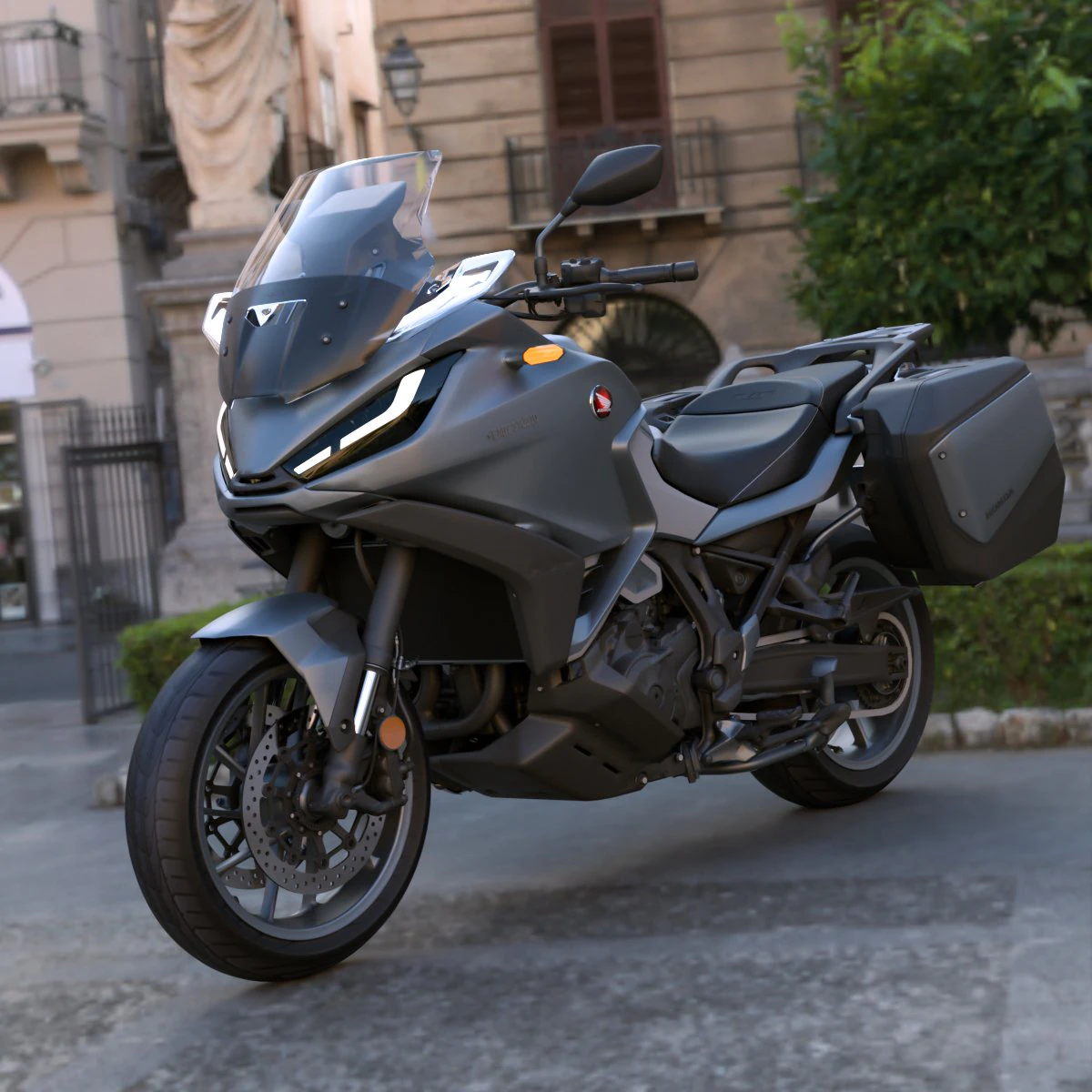 2023 Honda NT1100 3D Model .c4d .max .obj .3ds .fbx .stl .blend