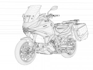 2023 Honda NT1100 3D Model