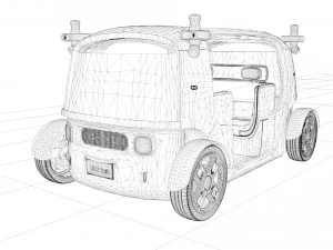 ZOOX Smart Taxi Amazon 3D Model