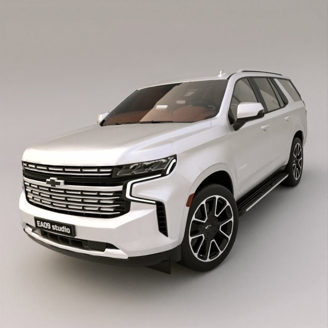 2021 Chevrolet Tahoe RST 3D 모델 .c4d .max .obj .3ds .fbx .stl .blend 