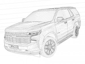 2021 Chevrolet Tahoe RST 3D 모델