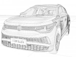 2022 Volkswagen ID6 3D Model