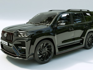 2022 Toyota Land Cruiser Tuning VXR V8 3D-Modell