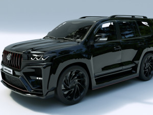 2022 Toyota Land Cruiser Tuning VXR V8 3D-Modell