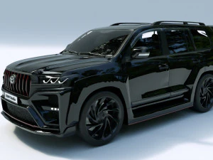2022 Toyota Land Cruiser Tuning VXR V8 3D Model