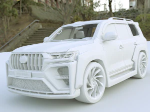 2022 Toyota Land Cruiser Tuning VXR V8 3D Model