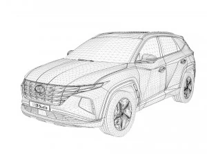 2022 Hyundai Tucson hybrid 3D Model
