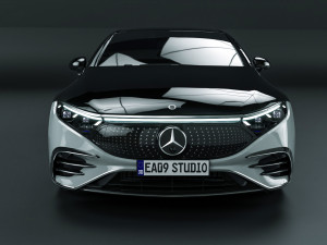 2022 Mercedes Benz EQS 580 3D 模型