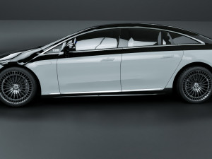 2022 Mercedes Benz EQS 580 3D 模型