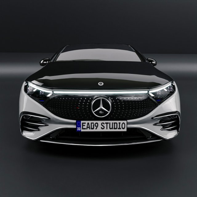 2022 Mercedes Benz EQS 580 3D 模型 .c4d .max .obj .3ds .fbx .stl .blend 