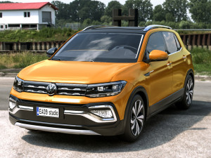 2022 Volkswagen T-Cross 3D Model