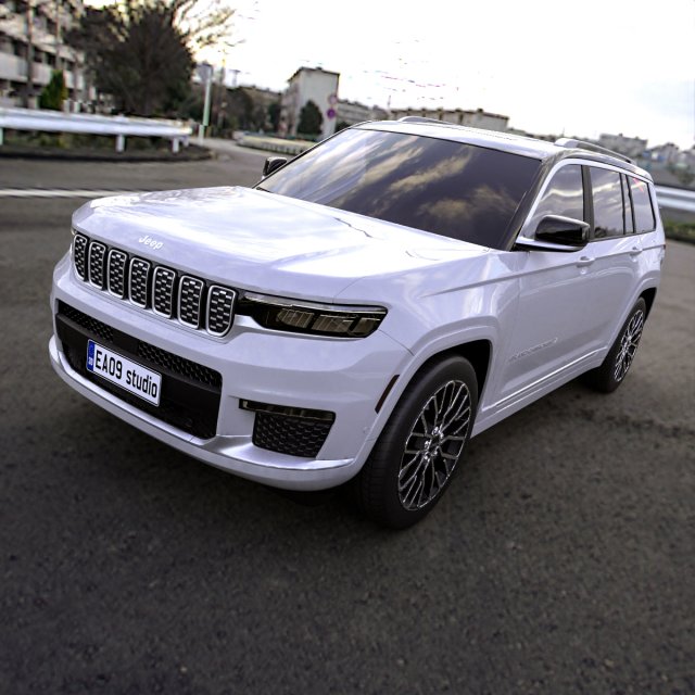 2022 Jeep Grand Cherokee Modelo 3D .c4d .max .obj .3ds .fbx .stl .blend 