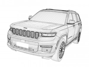 2022 Jeep Grand Cherokee Modelo 3D