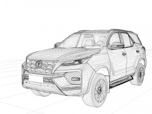 2022 Toyota Fortuner Legender Modelo 3D