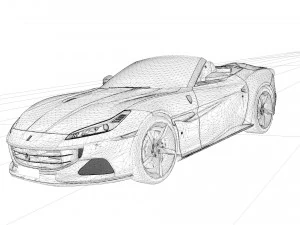 Ferrari Portofino M 3D Model