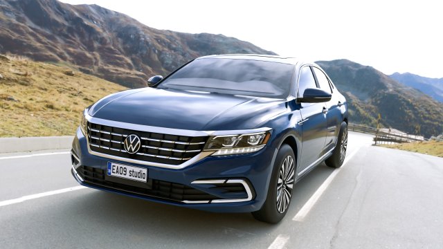 2021 Volkswagen Passat 380 TSI Modèle 3D .c4d .max .obj .3ds .fbx .stl .blend 
