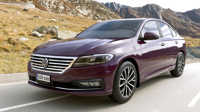 2021 Volkswagen Lavida Plus 3D मॉडल .c4d .max .obj .3ds .fbx .stl .blend 