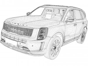 2022 Kia Telluride 3D Model