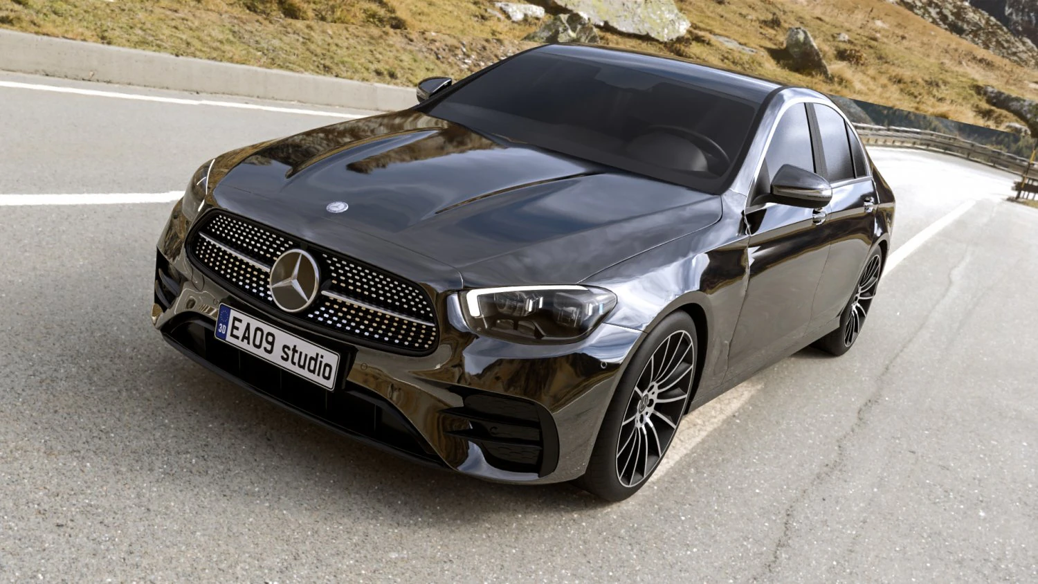 2022 Mercedes-Benz C-class 3D Model .c4d .max .obj .3ds .fbx .stl .blend 